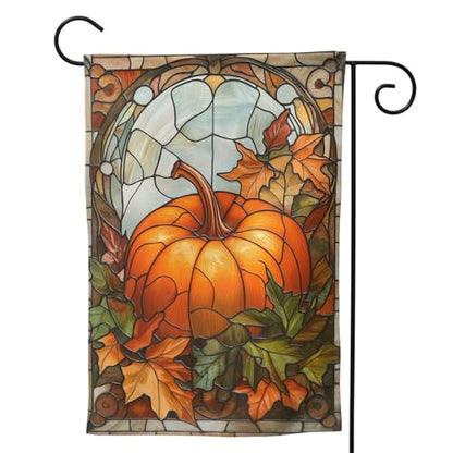 Pumpkin Fall Garden Flag 12x18 In Double Sided Yard Flags Lawn Sign Decor No Flagstand - color: Pumpk Fall