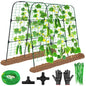 50"x48"Cucumber Trellis, Garden Arch Trellis for Climbing Plants Outdoor - color: Black