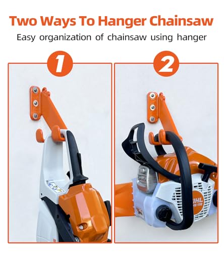 Chainsaw Hanger, 3 Pack Chainsaw Holder Wall Mount, Chain Saw Storage Rack - color: 3 Pack