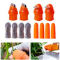YBB 12 Pcs Gardening Silicone Thumb Knife Harvesting Tool, Separator Finger Plant Fruit Picking Knife Garden Tool (L) - color: L