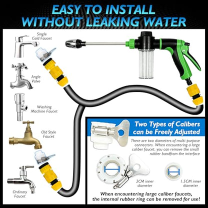 Hose Hawk Pro Pressure Washer,with Foam Pot,3 Spray Modes(Green)