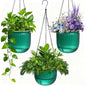 Hanging Planters for Indoor Plants 3 Pack, 6.5'' Plastic Flower Pot