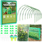 Garden Mesh Netting Kit, 7 Sets Garden Hoops with 10x30 ft Garden Covers - color: Green