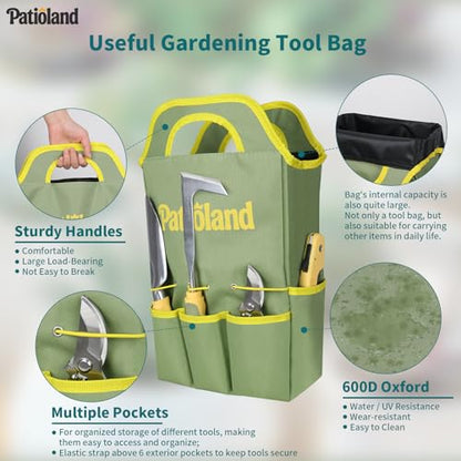 Green Garden Tools Set 26-Piece, Gardening Gifts for Women Men - color: green-26pcs