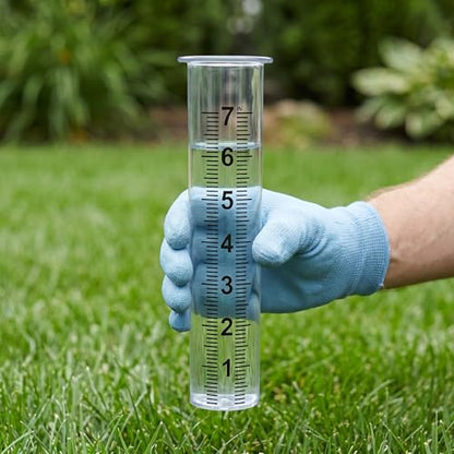 Plastic Rain Gauge Replacement Tube 2PCS,Outdoor 8.3" Clear Rain Meter - color: Transparent