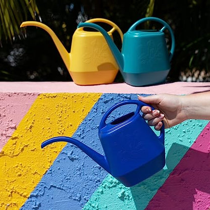 Bloem Watering Can Aqua Rite 1.1 Gallon (144 Fl Oz) Bermuda Teal Green (Pack of 2) - color: Bermuda Teal, size: 144 oz. (Pack of 2)