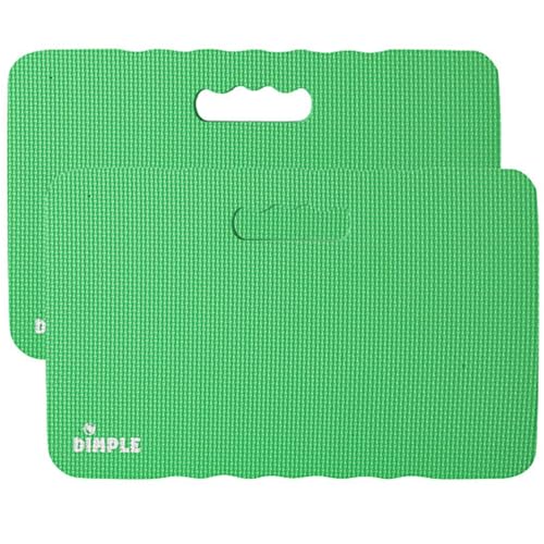 Dimple 2 Set Kneeling Pad, High Density Thick Foam Comfort Kneeling Mats - color: Green, size: 2 Pack
