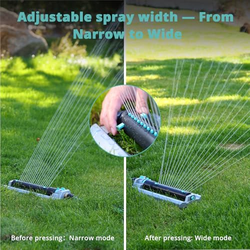QUOBAS Heavy Duty Oscillating Sprinkler for Yard, Water Sprinkler for Lawn - size: 1 pk