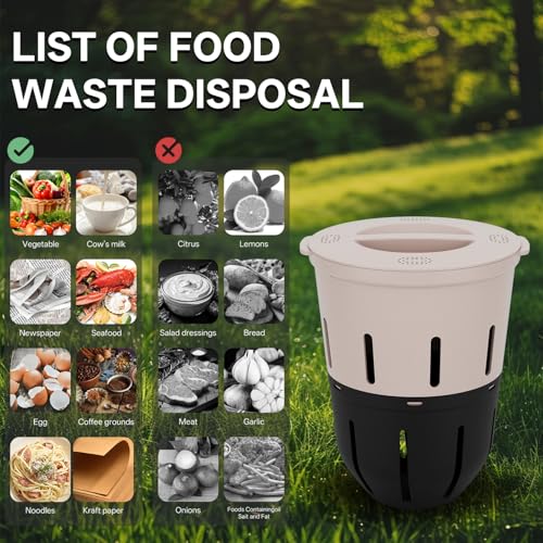 Inground Worm Composter, Outdoor Underground Worm Farm 3.3 Gallons, Garden Worm Compost Bin from Kitchen Food Waste, Black+Gray (10.7x10.7x13Inch),2 Pack - size: 2 Pack