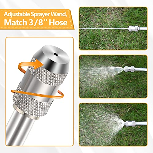 29"Sprayer Wand, Stainless Steel, Adjustable Nozzle, 3/8"Hose, 2 pack