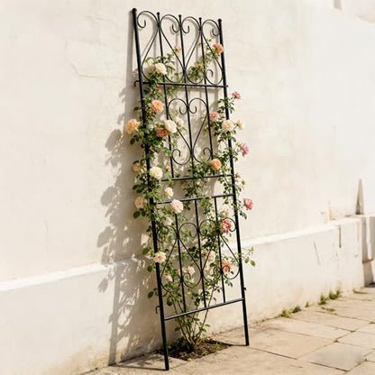 Thealyn 2 Pack Metal Garden Trellis for Climbing Plants Outdoor