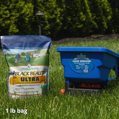 Jonathan Green Hand Broadcast Lawn Spreader - Covers Up to 1,500 Sq Ft