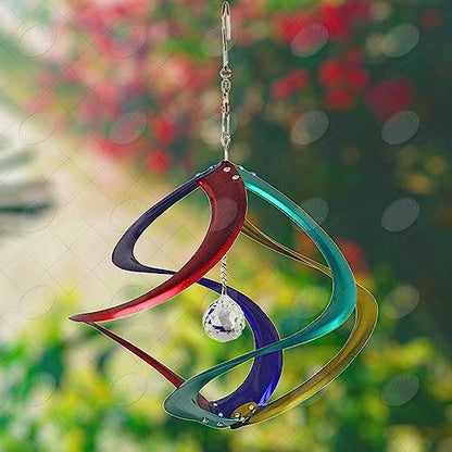 Red Carpet Studios The Original Helix Cosmix Rainbow Spinner with Crystal, 11" - color: Circus - Crystal
