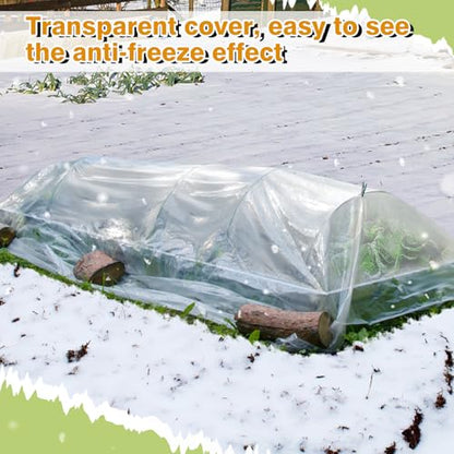 Alphatool 8 x 24 ft Greenhouse Cover Plastic Sheeting for Outdoor Plants - size: 8 x 24 ft