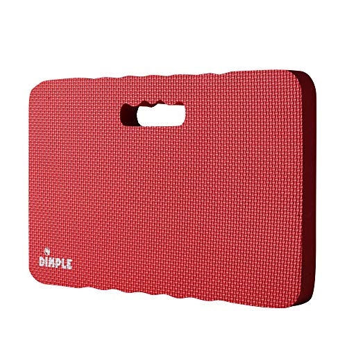 Dimple Kneeling Pad, High Density Thick Foam Comfort Kneeling Mats - color: Red, size: Single