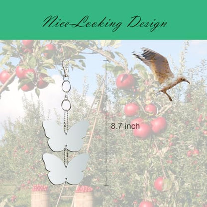 Keep Birds Away Mirror Disc, Hanging Reflectors, 16 Butterfly Discs - size: Butterfly