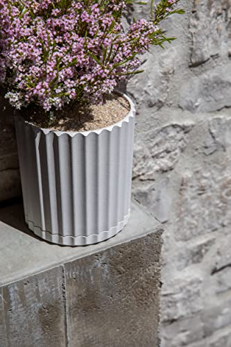 Veradek Demi Series Demi 6" Planter w/Tray, White - color: White, size: 6 inch