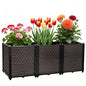 Large Planters for Outdoor Plants 20" Tall Planter Box, 47.2"L x 15.7"W - size: 47.2"(l) X 15.7"(w) X 19.7"(h)