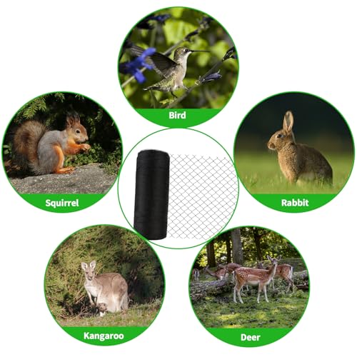 30x30 FT Bird Netting, 1/2" Mesh, Heavy Duty Garden Netting - size: 30x30FT-1/2inch