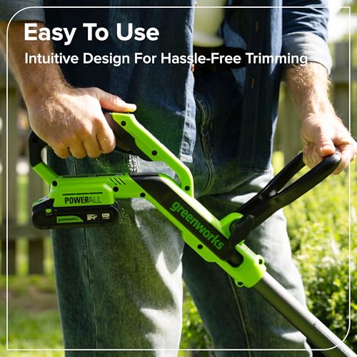 Greenworks 24V 12 in Cordless String Trimmer, 10 Blades, Tool Only - style: 12" NEW (Bare Tool)