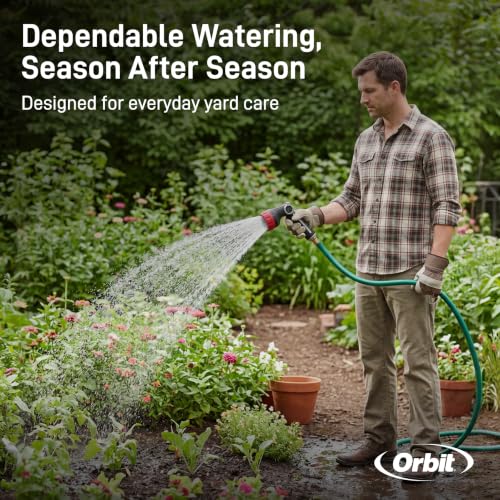 Orbit Pro Series 8-Pattern Thumb Control Hose Nozzle Sprayer - 26812 - size: 8-Pattern, style: Thumb Control