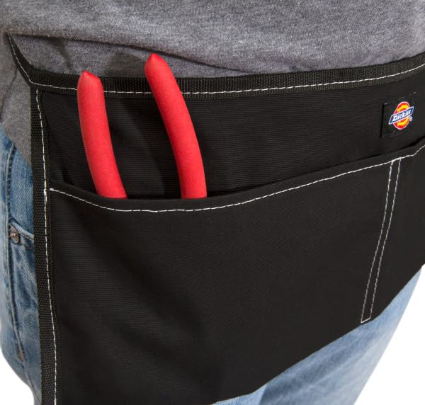 Dickies 2-Pocket Canvas Work Waist Apron, Suitable for Woodworkers, Artists, and Other Craftspeople - color: Black, style: Case of 6