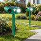 Raccoon Repellent Outdoor 2 Pack, Solar Ultrasonic Animal Repeller for Yard