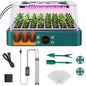 40 Cells Seed Starter Tray with Grow Light + Integrated Heating