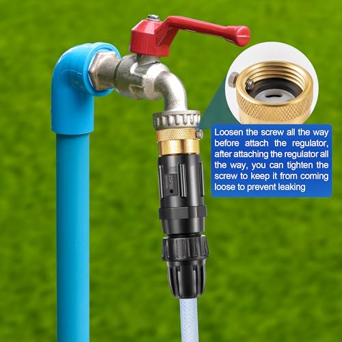 1 PC 25PSI Drip Irrigation Faucet Adapter Kit 1/2" Tubing to 3/4" Faucet