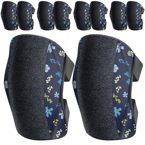5 Pack Garden Knee Pads for Women, Foam Padding Work Kneepads, Blue Flower - color: Blue Flower