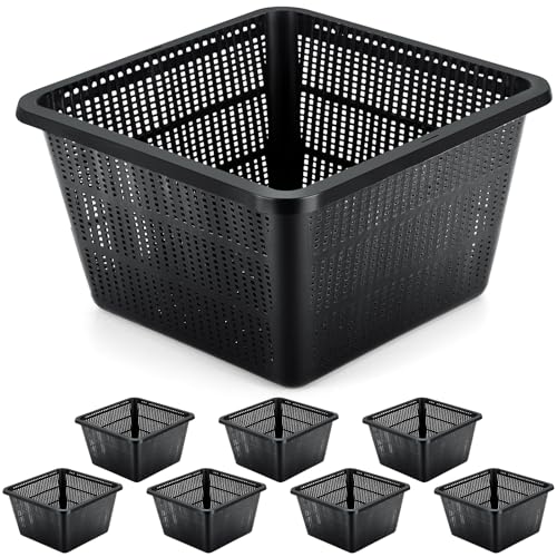 8 Pcs Aquatic Plant Baskets for Hydroponics Water Plant Pots
