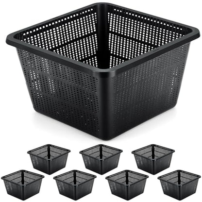 8 Pcs Aquatic Plant Baskets for Hydroponics Water Plant Pots