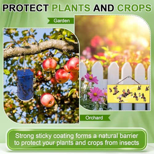 1 Pack Sticky Coating Insect Trap with Brush, Insect Barrier (8 oz) - size: 8 oz