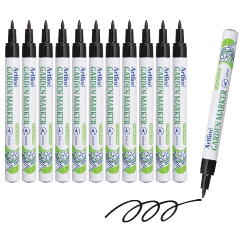 Artline Garden Markers, Black 0.8mm - size: 1 Count (Pack of 12)