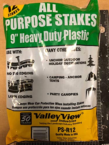12 Pack Heavy Duty Poly Anchor Stakes