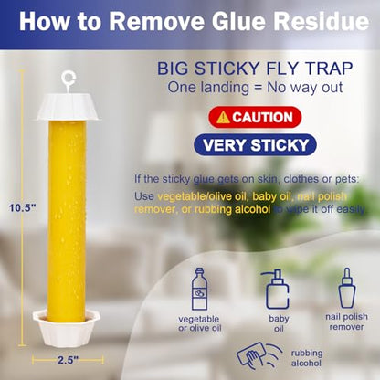 Sticky Fly Traps Indoors & Outdoor 6pk