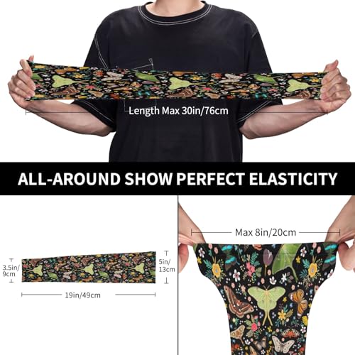 Bulldog Cooling Arm Sleeves Sunscreen Arm Cover With Thumb Hole - color: Magic Butterflies