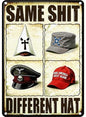 Same Shit Different Hat Funny Metal Sign 8×12 Inch - color: Funny, size: 8*12inch