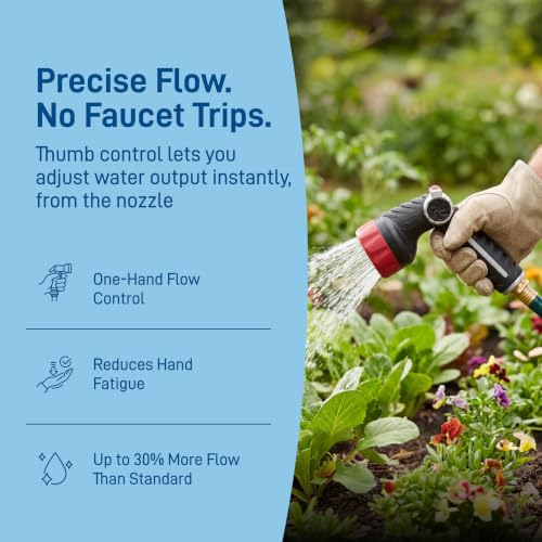 Orbit Pro Series 8-Pattern Thumb Control Hose Nozzle Sprayer - 26812 - size: 8-Pattern, style: Thumb Control