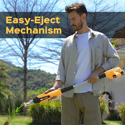 Weed Puller Tool, 21V Powerful Garden Tools Electric Weeder Tool, Yellow - color: Yellow