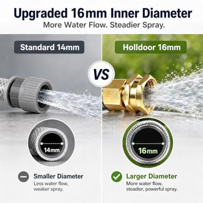 Metal Garden Hose 100 ft – 304 Stainless Steel Water Hose with Nozzle Sprayer, Garden Hoses Flexible, Lightweight, No Kink, Heavy Duty for Outdoor (100 ft) - size: 100 Feet