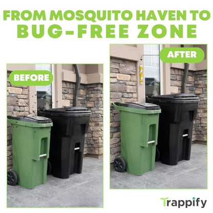 Trappify Glow-in-The-Dark Fly Trap for Indoor & Outdoor Fly Sticks (2 Pack)