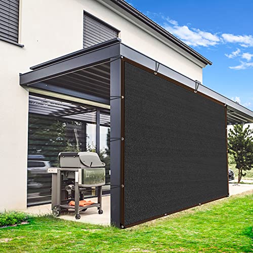 Shade Cloth, 80%-90% Garden Shade Mesh Net with Grommets, Outdoor Black Sunblock Neting Antifreezing Cover for Plant Pergola Patio Greenhouse Chicken Coop, 3x12FT - size: 3x12FT