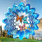 Butterfly Wind Spinner, 12 inch Metal Wind Spinners Outdoor - color: Mandala Butterfly