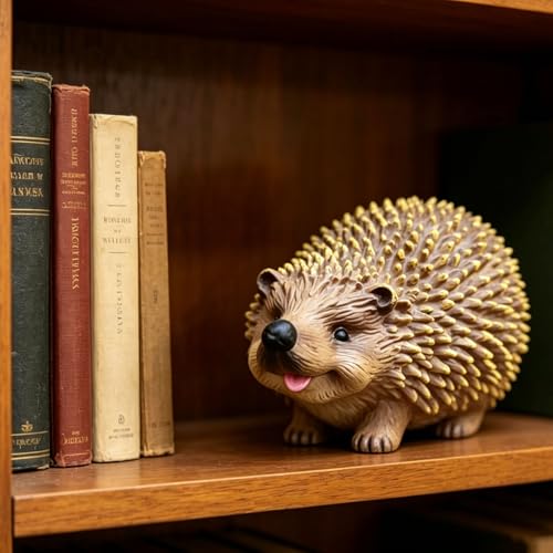 Hedgehog Figurines Sculpture Adorable Garden Statue Decoration