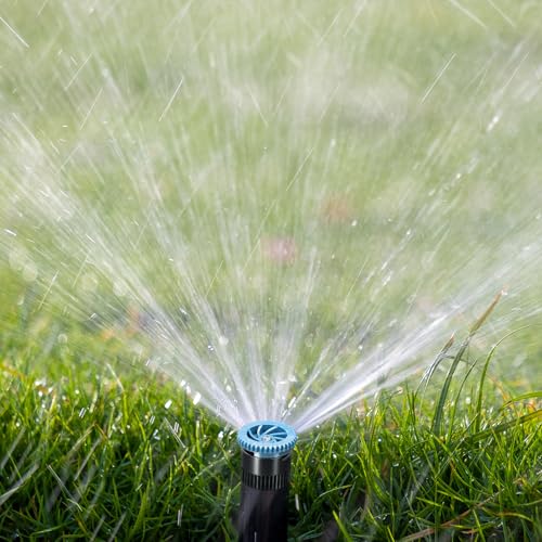 10 Pieces Variable Arc Nozzle, Pop-up Sprinkler Heads Replacement Compatible with Most of 360 Degree Adjustable Pop Up Sprinklers Spray Head for Garden Lawn Irrigation (6AN) - size: 6AN