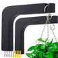 2 Pack 5.9 inch Wooden Wall Hooks for Hanging Plants, Black - color: Black