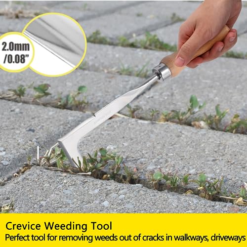 Theuzi 3 Pack Weed Puller Tool, Manual Hand Weeder Paver, Crack Weeder