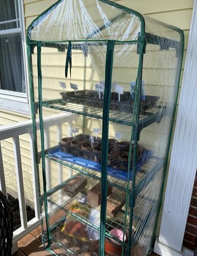 UWIOFF 4-Tier Greenhouse Replacement Cover, Clear