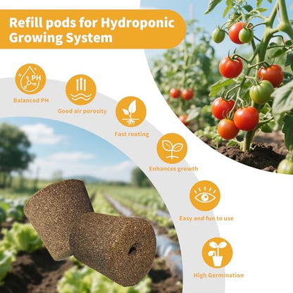 Grow Sponges for Click and Grow Pods, 10-Count Seedless Refill
